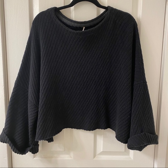 Free People Sweaters - Oversized Black Free People Sweater